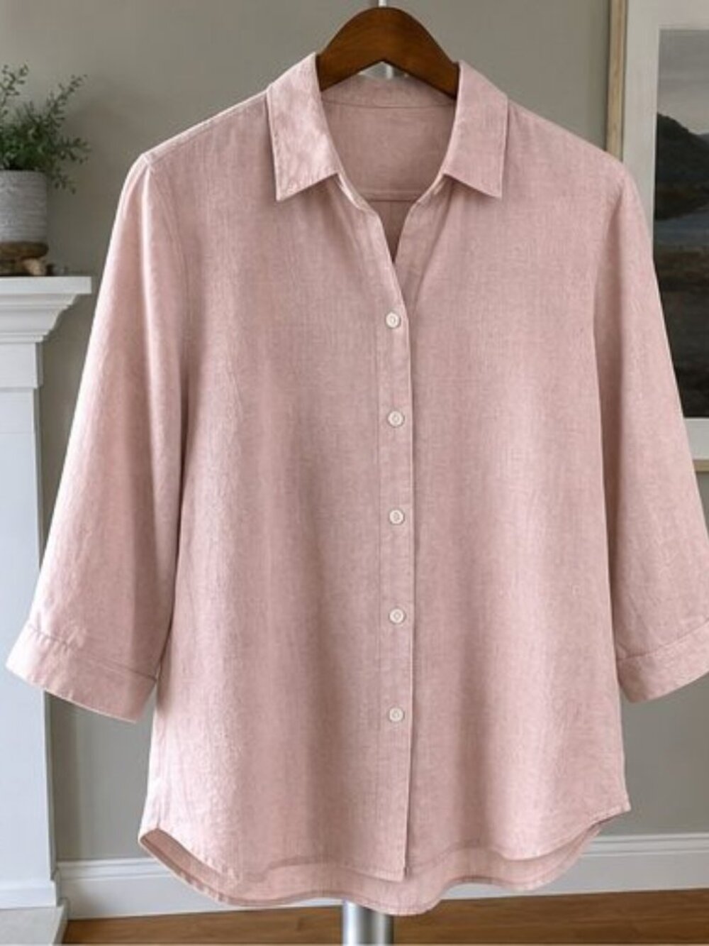 Blush Pleated Blouse